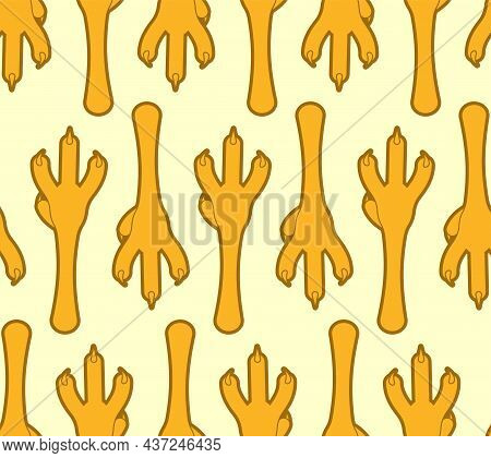 Chicken Feet Pattern Vector & Photo (Free Trial) | Bigstock