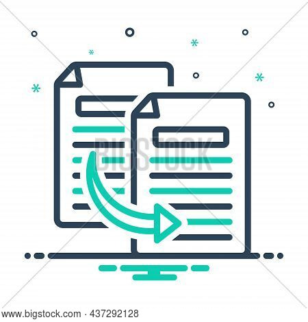 Mix Icon For Copy Duplicate Replicate Paste Share Document Sharing