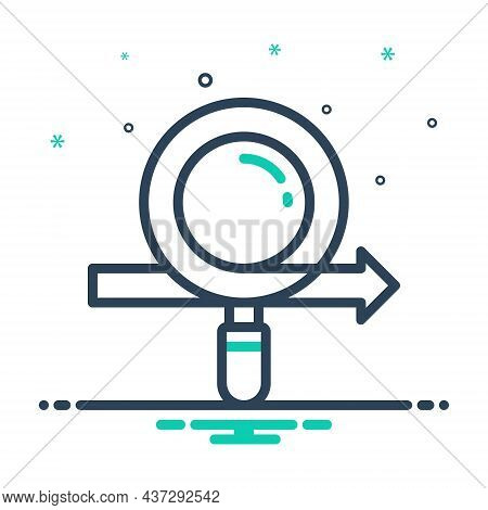 Mix Icon For Disclose Divulge Publish Reveal Betray Magnifier Investigate