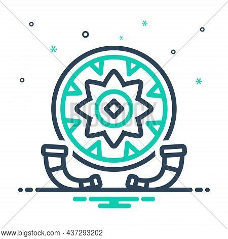 Mix Icon For Bihu Assam Folklore Rongali Folk Culture Celebration Festival