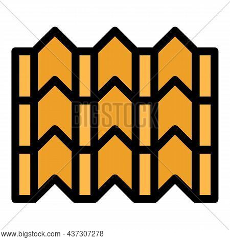 Part Of The Roof Icon. Outline Part Of The Roof Vector Icon Color Flat Isolated
