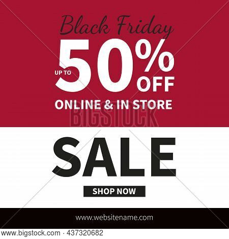 Black Friday Big Discount Sale Social Media Post Or Flyer Template Design