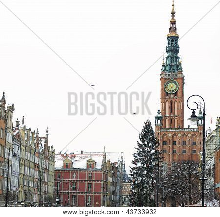 Rådhuset af gamle bydel i Gdansk - Polen