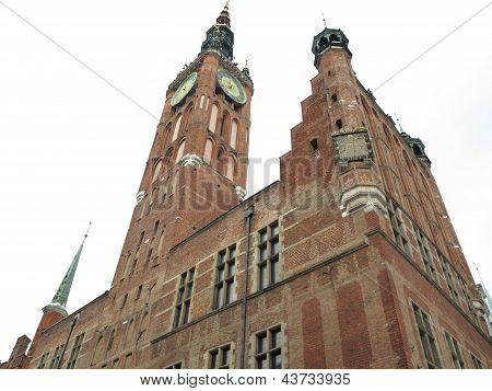 Rådhuset af gamle bydel i Gdansk - Polen