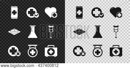 Set Emergency Mobile Phone Call To Hospital, Cross Medical, Heart With Cross, Hospital Signboard, Fi