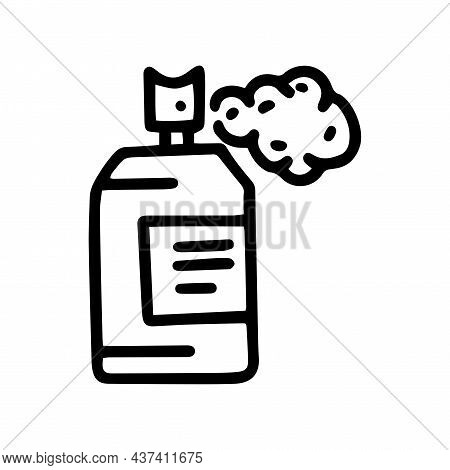 Aerosols Pollution Line Vector Doodle Simple Icon
