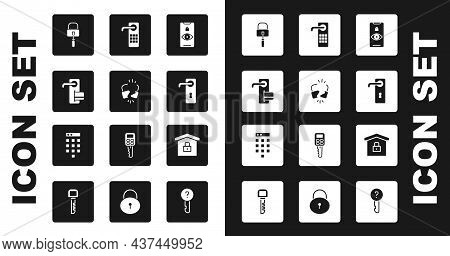 Set Eye Scan, Broken Or Cracked Lock, Digital Door, Lock Picks For Picking, Door Handle, House Under