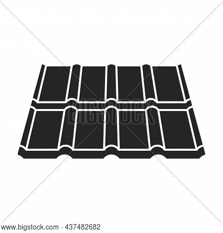 Metal Tiling Vector Icon.black Vector Icon Isolated On White Background Metal Tiling.