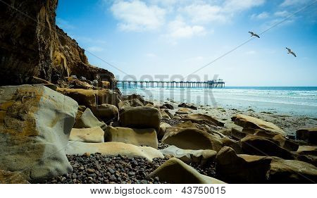 San Diego, Kalifornie USA, pobřeží Beach