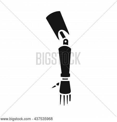 Vector Illustration Of Arm And Prosthesis Sign. Web Element Of Arm And Imitation Vector Icon For Sto