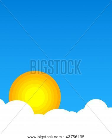 Sun in clouds