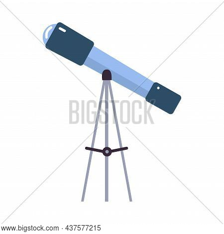 Telescope For Star Watching As Kids Toy Vector Illustration