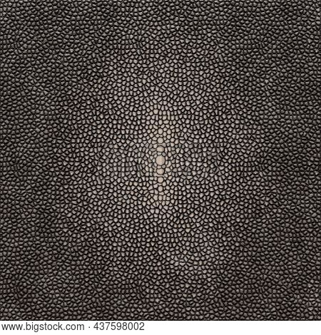 Genuine Shagreen Leather. Textured Background Of Shagreen Leather Close-up. 3d-rendering