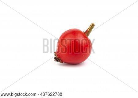 The Rosehip Isolated On White Background. Fresh Raw Berries