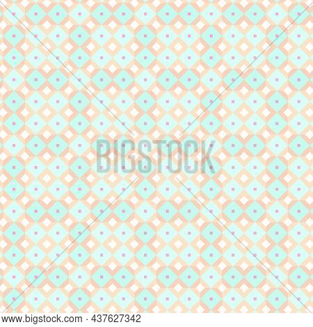 It Is A Pattern In Which Squares Of Various Colors Intersect Vector Image Illustration