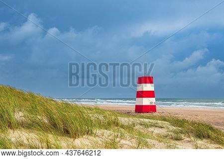 Dune And Beach Near Hirtshals In Denmark.
