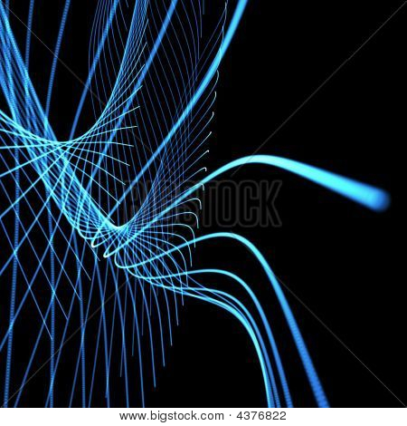 Abstract Blue Meshy Background