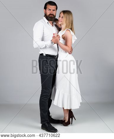 Ballroom Dancing. Couple Dance. Dancing, Salsa, Tango, Waltz. Couple In Tender Passion.