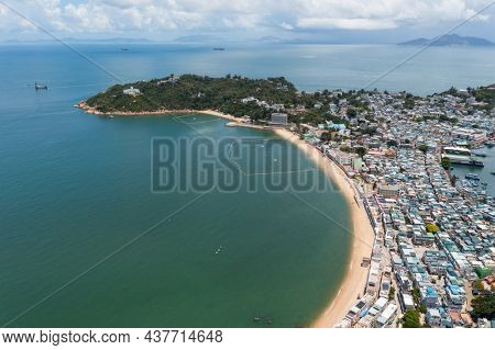Top down view of Cheung Chau lantau island