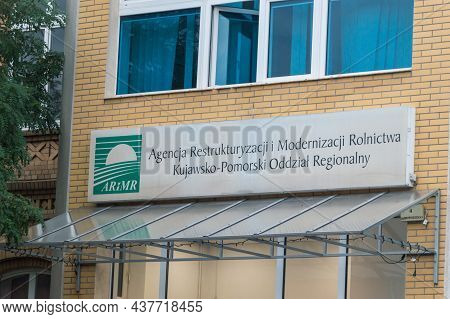Torun, Poland - July 26, 2021: Agency For Restructuring And Modernization Of Agriculture, Kujawsko-p