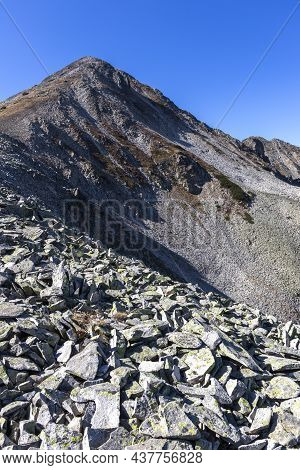 Amazing Landscape Of Polezhan Peak At Pirin Mountain, Bulgaria