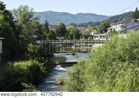 Troyan, Bulgaria - August 31, 2021: Panoramic View Of Center Of Town Of Troyan, Lovech Region, Bulga