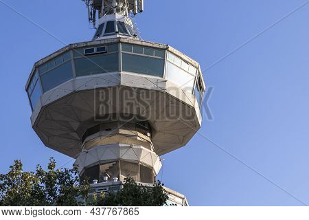 Thessaloniki, Greece - September 22, 2019: Ote Tower  In City Of Thessaloniki, Central Macedonia, Gr