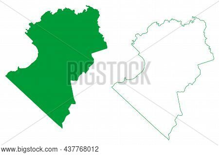 Tremedal Municipality (bahia State, Municipalities Of Brazil, Federative Republic Of Brazil) Map Vec