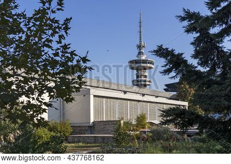 Thessaloniki, Greece - September 22, 2019: Ote Tower  In City Of Thessaloniki, Central Macedonia, Gr