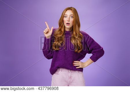 Shocked Girl In Stupor Drop Jaw And Pop Eyes At Camera From Amazement Of Unexpected Stunning Copy Sp