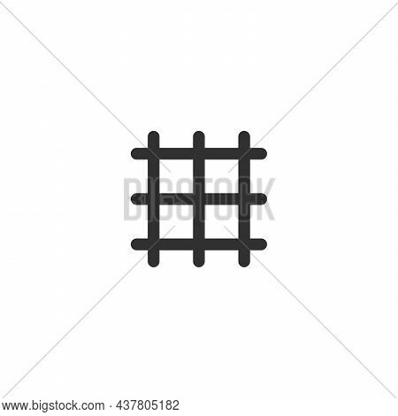 Net Filter Fiber Icon Symbol. Stock Vector Illustration Isolated On White Background.