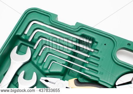 Set Of Hex Tools For Car Repair.