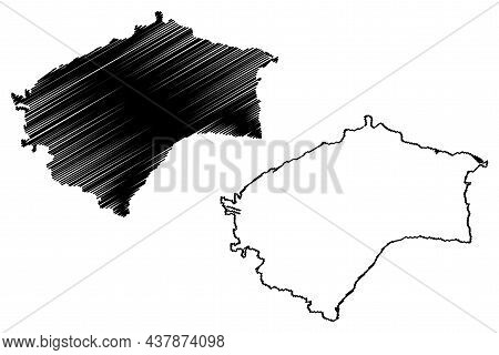 Raichur District (karnataka State, Republic Of India, Gulbarga Division) Map Vector Illustration, Sc