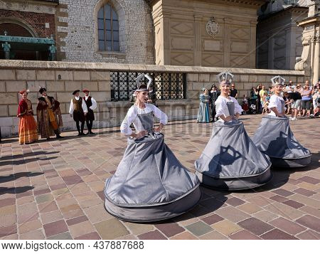 Krakow, Poland - July 27, 2021: Performance - When Bells Are Dancing Performed By Cracovia Danza Bal