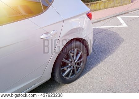 An image of a damage to the bodywork