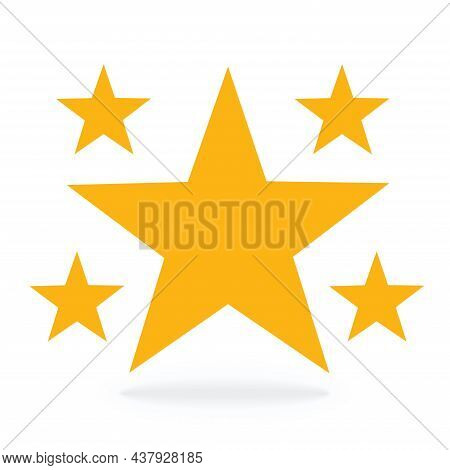 Star Vector Icon, Graphic Design, Mobile App, Illustration Symbol, Star Web Site, Logo