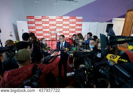 Minsk. Belarus: 12.10.2021 - Official Opening Ceremony Of The Energy Expo Exhibition In Minsk.