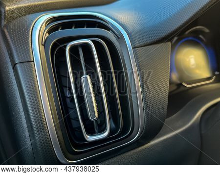 The Interior Of The Car. Vehicle Ventilation Deflector For Supplying Heated Or Cooled Air