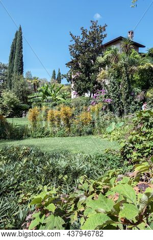 André Heller Botanical Garden. Gardone Riviera (bs), Italy - August 25, 2020