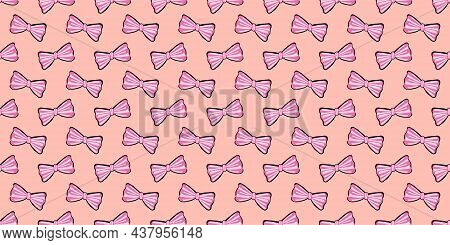 Bright Summer Pattern In Pop Art Style. 60x Pattern. Bows Seamless Ornament.