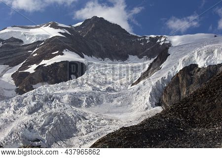 View Of Monte Rosa Glacier In Italy
