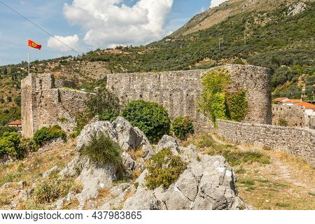 Old Bar Fortress Stone Walls And Citadel, Bar, Montenegro