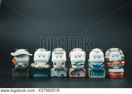 Bangkok, Thailand - October 31, 2021 : Cute Figure Of Star Moly Tuo Tuo Wonder Ride Have A Total Of 