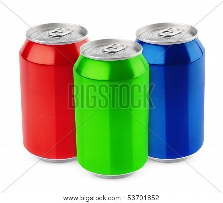 Group Of Aluminum Cans