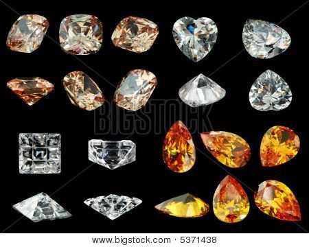 Gemstone Isolated On Black Background