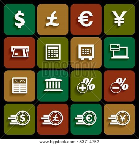Financial And Money Icon Set