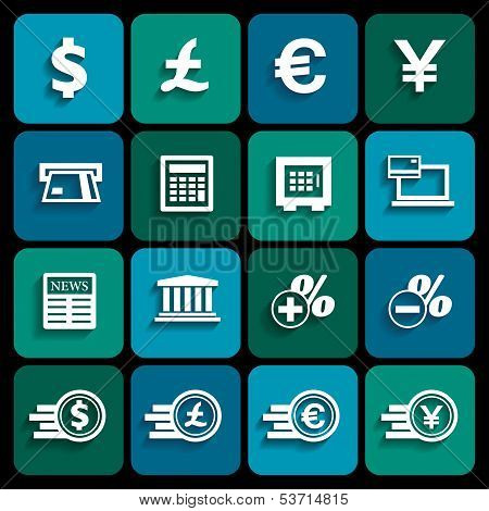 Financial And Money Icon Set