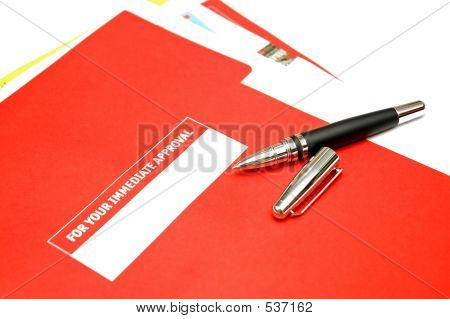 Pen Over Approval Document