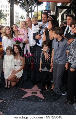 LOS ANGELES - NOV 8:  Mariska Hargitay, extended family at the Mariska Hargitay Hollywood Walk of Fame Star Ceremony at Hollywood Blvd on November 8, 2013 in Los Angeles, CA\