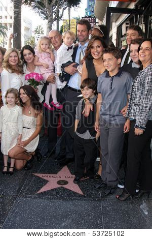 LOS ANGELES - NOV 8:  Mariska Hargitay, extended family at the Mariska Hargitay Hollywood Walk of Fame Star Ceremony at Hollywood Blvd on November 8, 2013 in Los Angeles, CA\